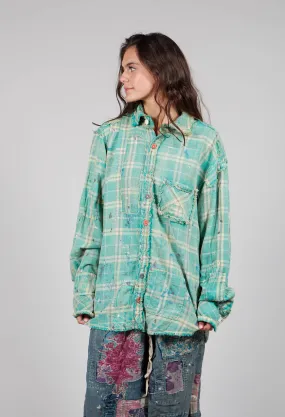 Seaspray Plaid Boyfriend Shirt