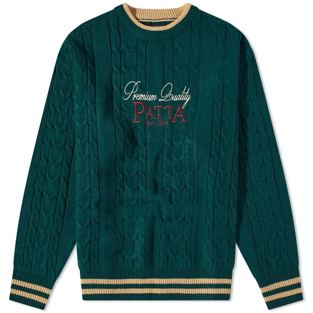 Patta Premium Cable KnitBotanical Garden