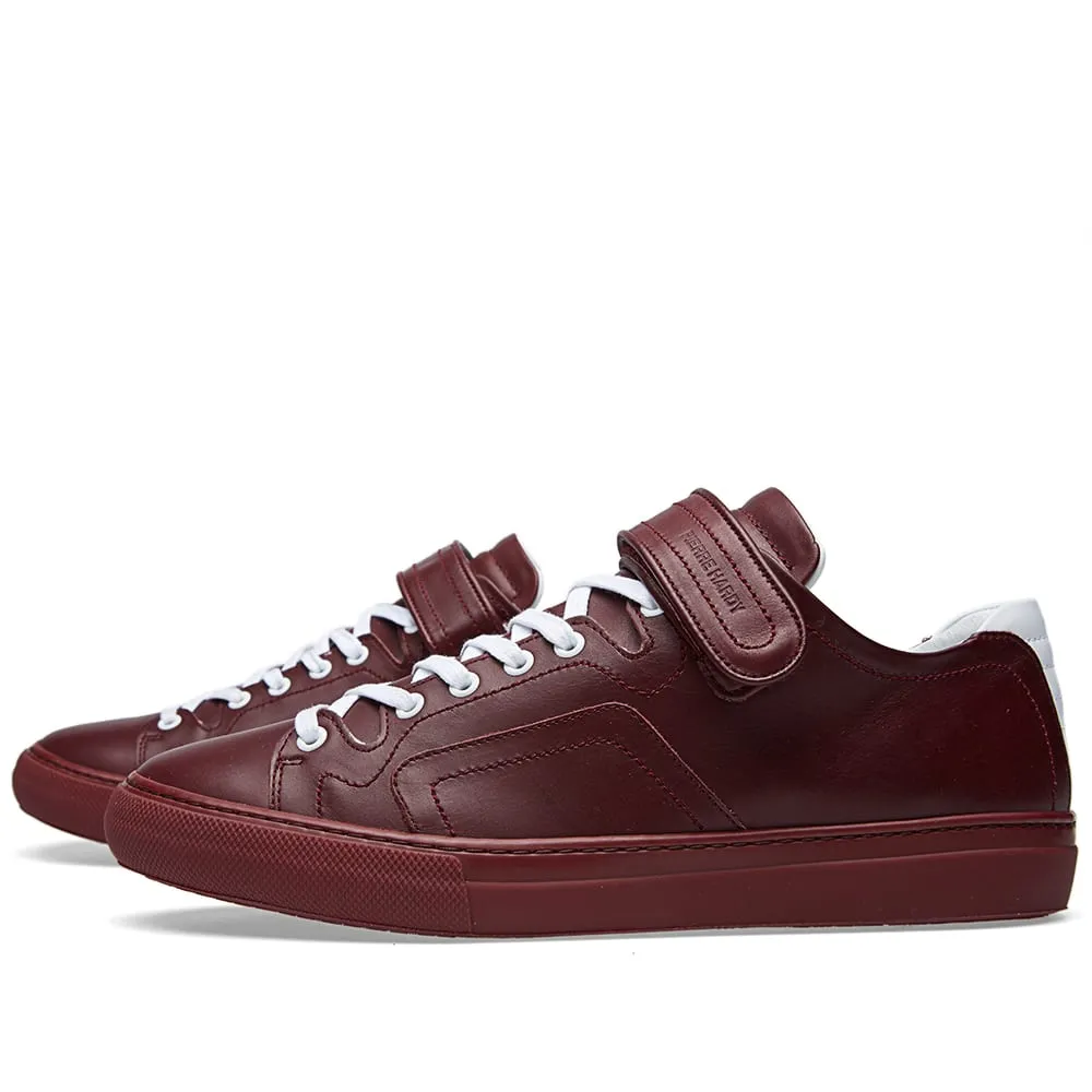 Pierre Hardy Les Baskets Low SneakerBurgundy & White