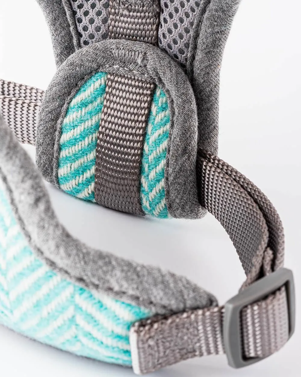 Order Aqua Herringbone Dog Harness