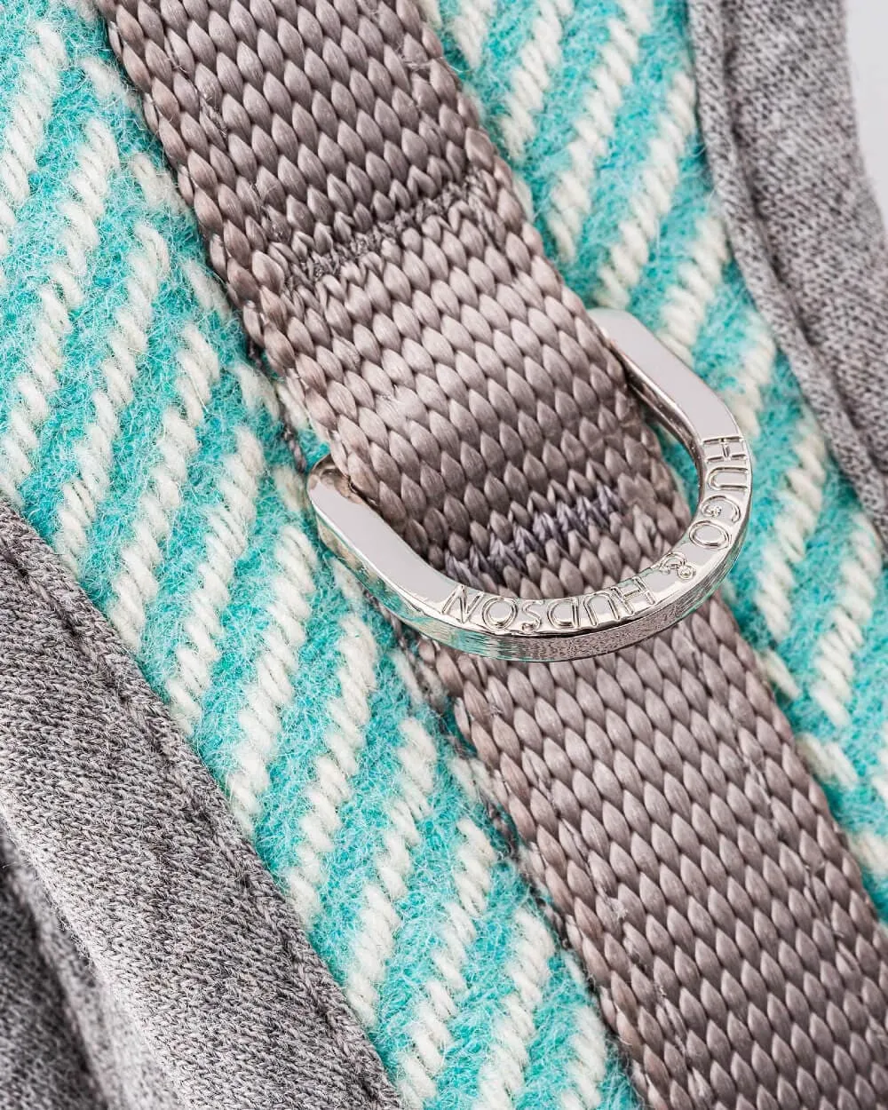 Order Aqua Herringbone Dog Harness