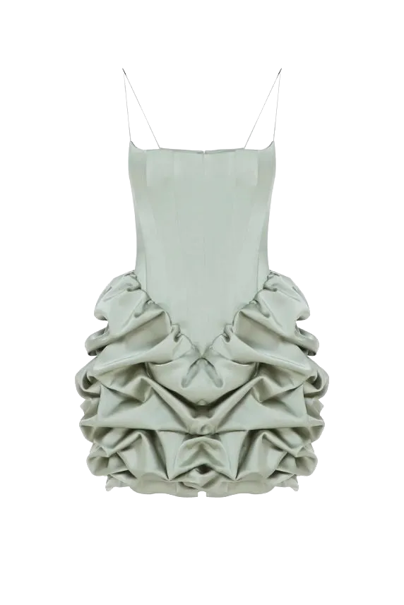 Mini Crepe Corset Dress