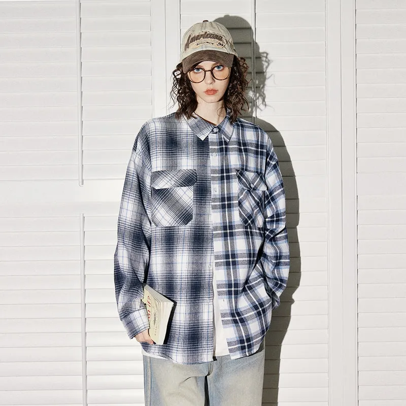 Women Size Over Plaid Shirts Spring 2024