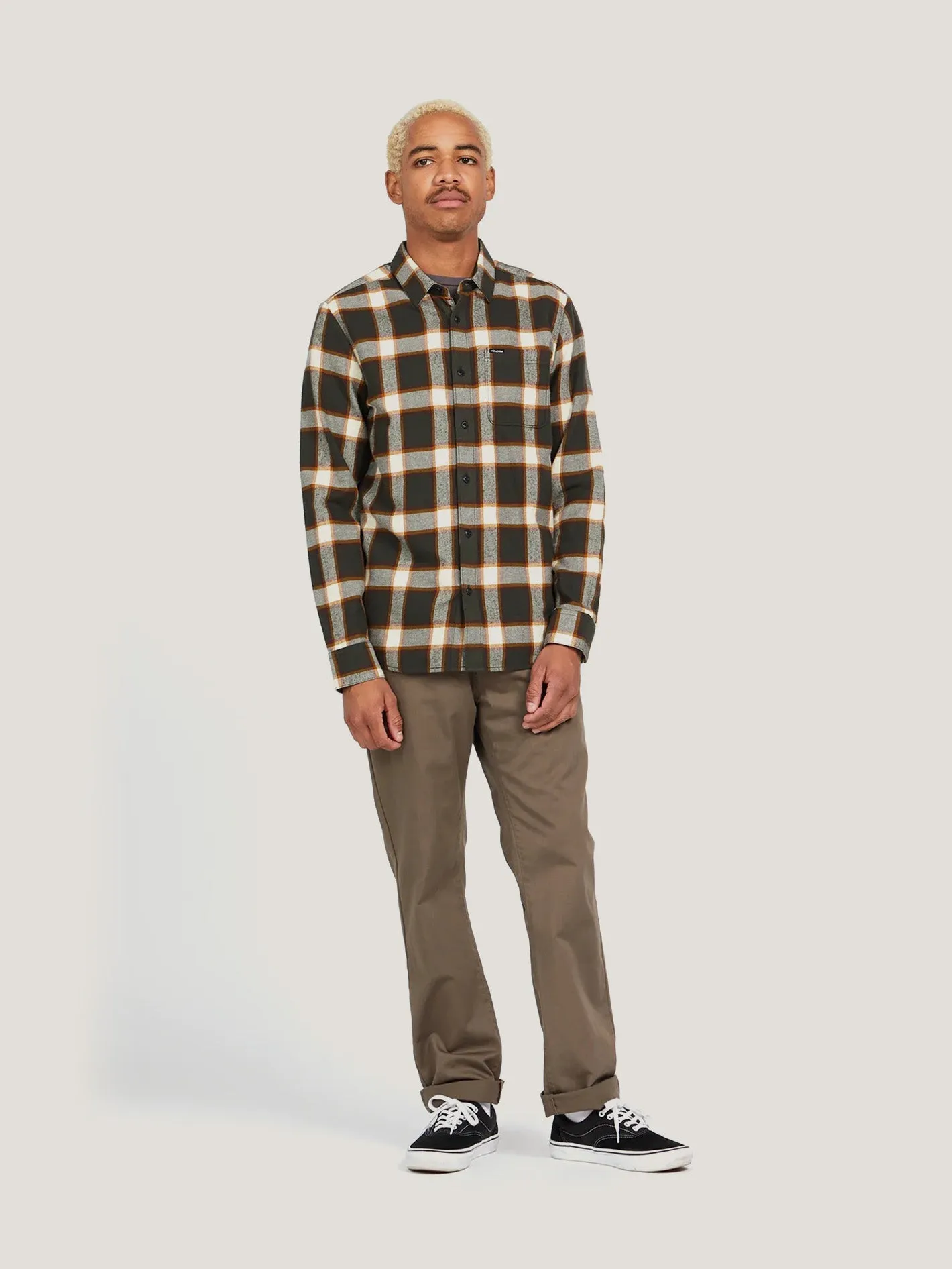 VOLCOM Men's Caden Plaid LS Shirt