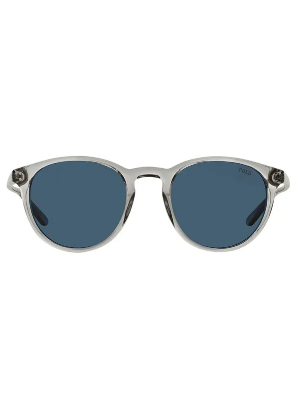 Polo Ralph Lauren 0PH4110 Circular Sunglasses - Shiny Transparent Grey