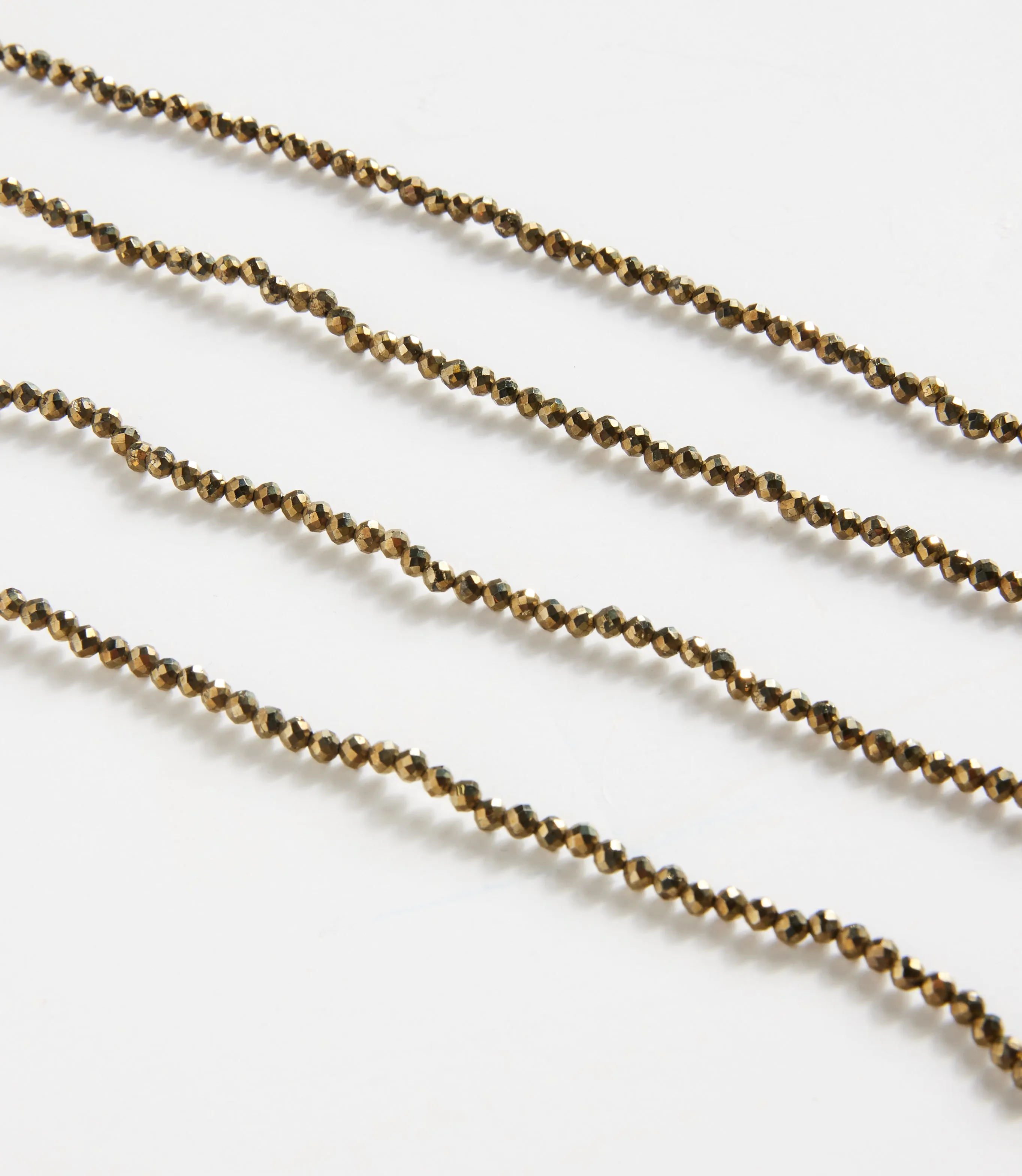 Golden Pyrite Gemstone Necklace