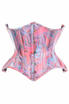 Colorful Rhinestone Underbust Corset