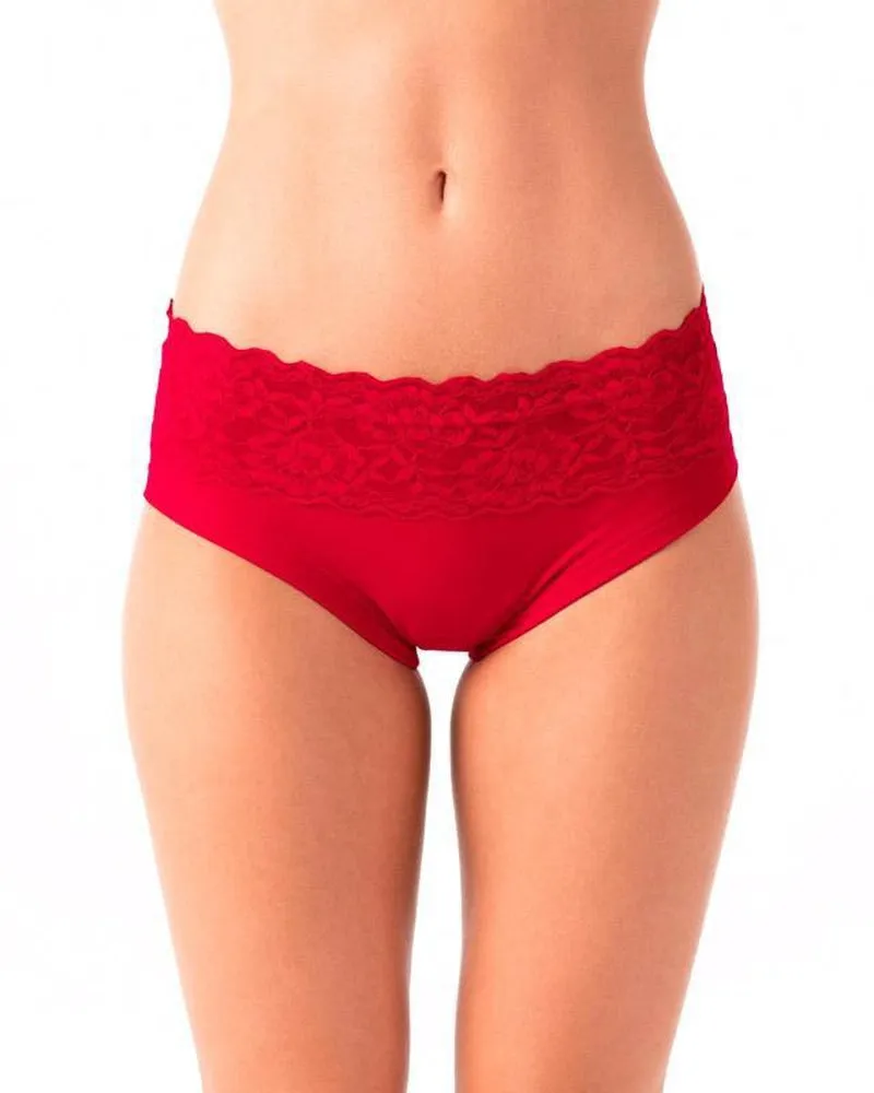 Red Lace Dragonfly Mia Shorts