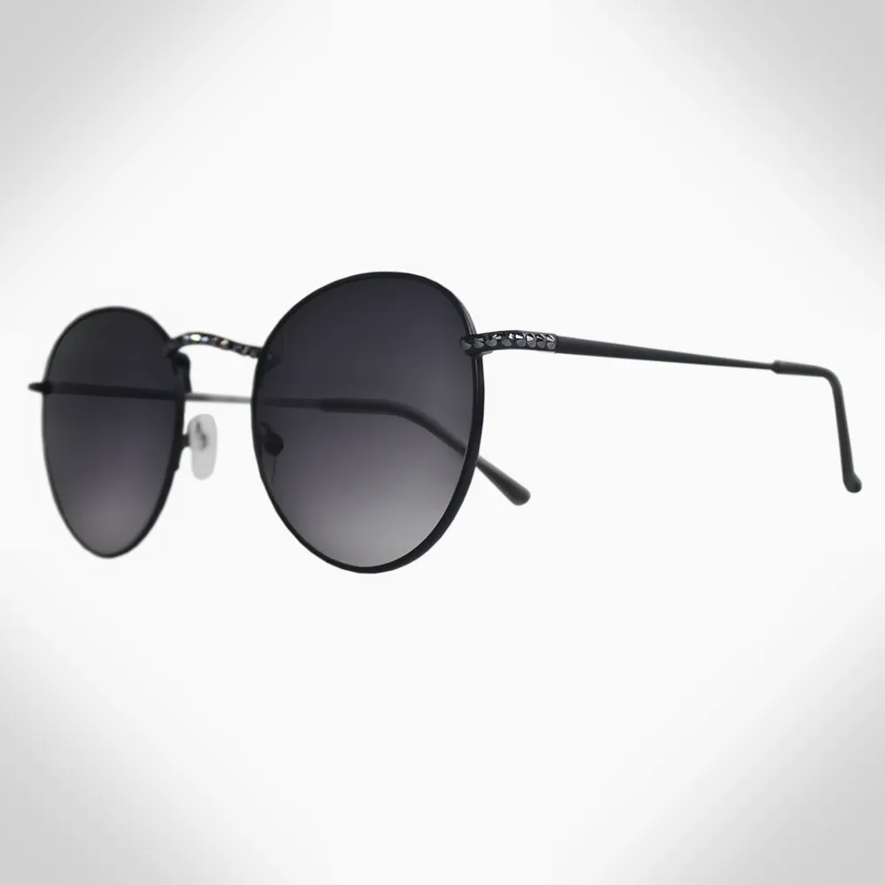 Remi Black Round Sunglasses for Stylish Eye Protection