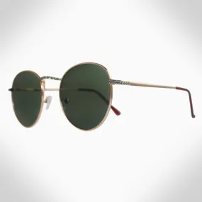 Remi Green Round Sunglasses