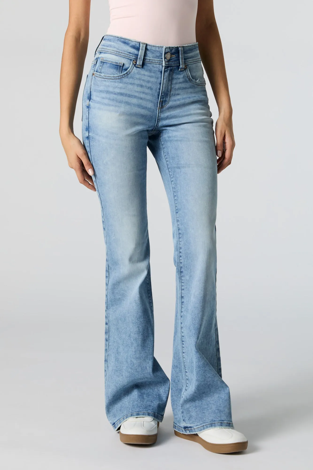 Austin Vintage Wash Low Rise Flare Jean