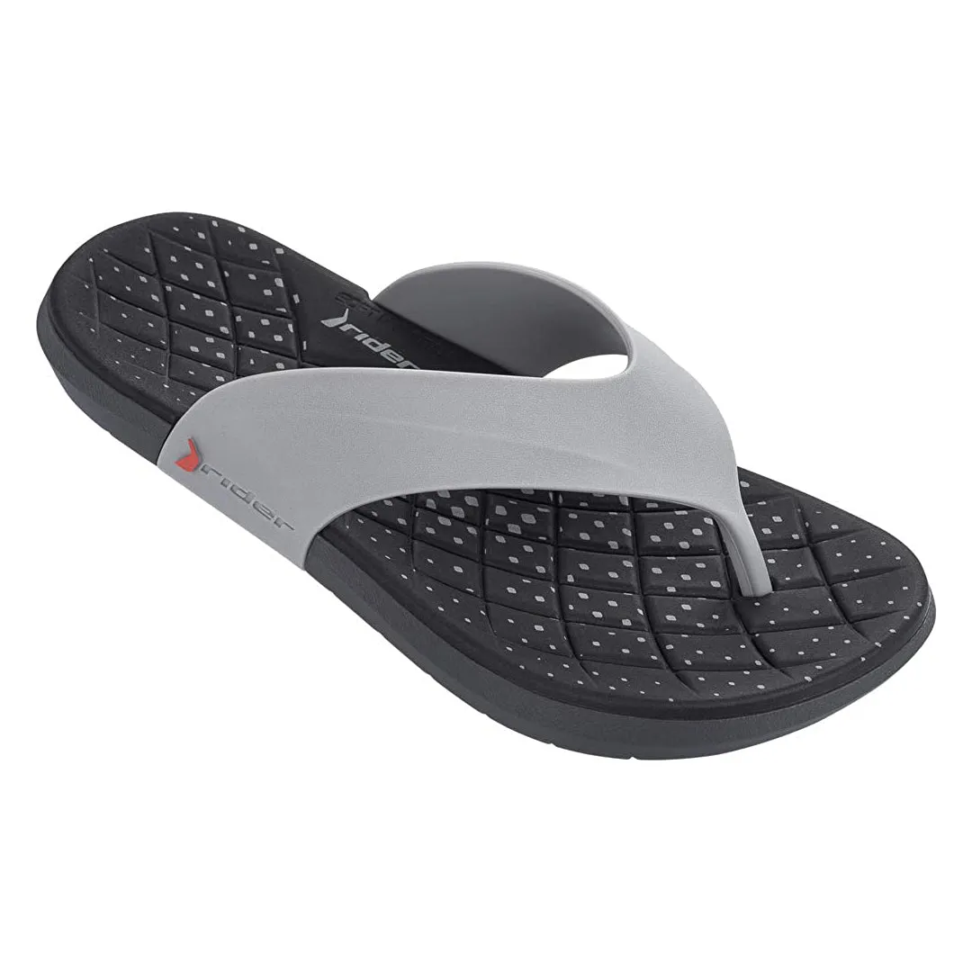 Rider Infinity Grey/Black Men's Thong Sandals 82208