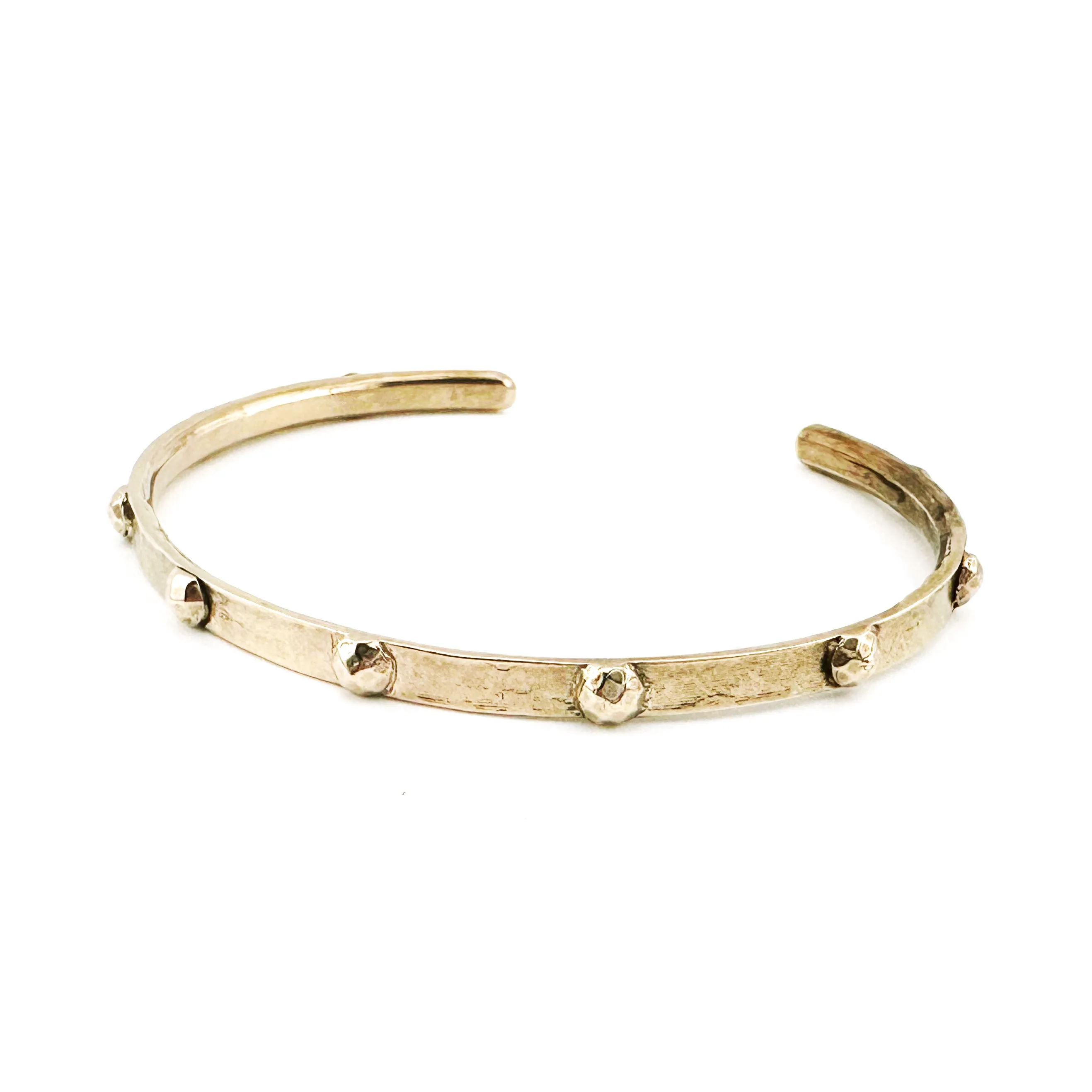 Riveted Cuff Bracelet Gold