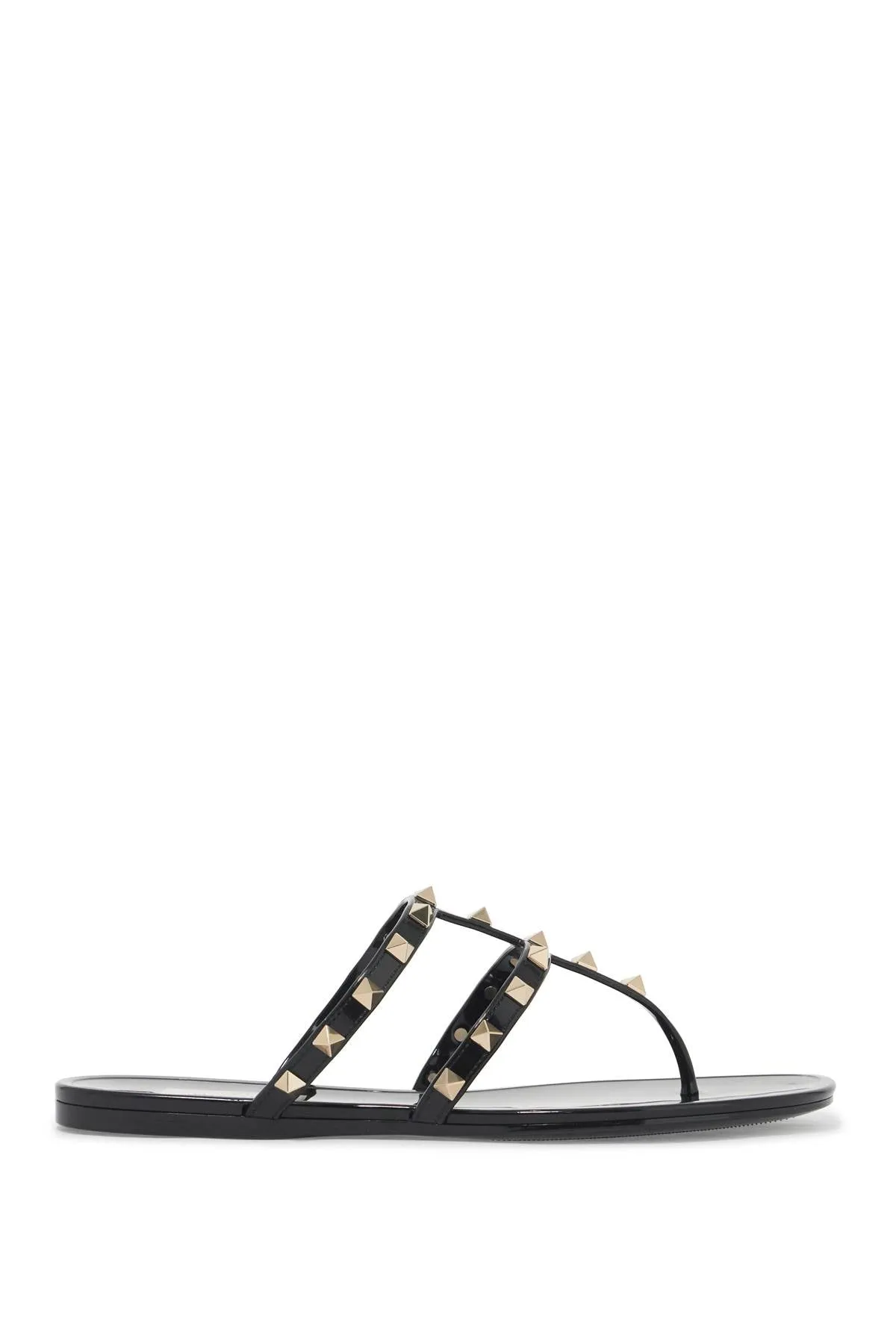 Rockstud PVC Thong Sandals 5W2S0T84PVS BLACK