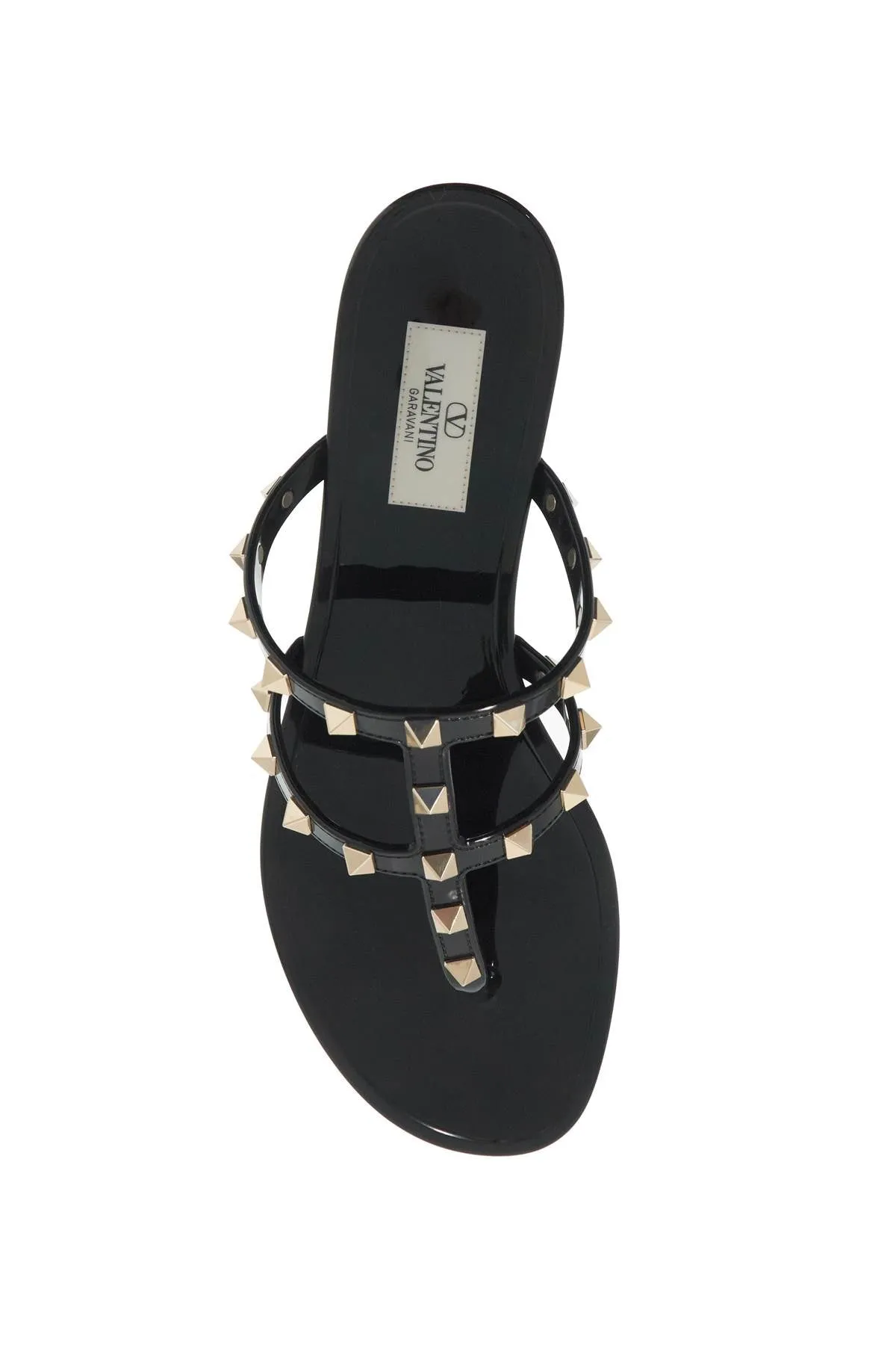 Rockstud PVC Thong Sandals 5W2S0T84PVS BLACK