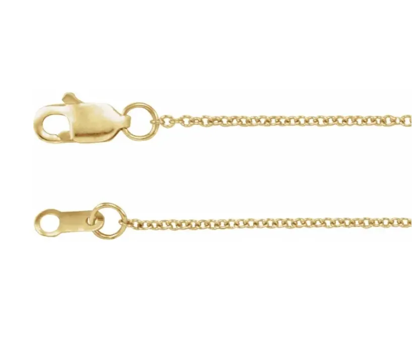 14k Yellow Gold Cable Chain