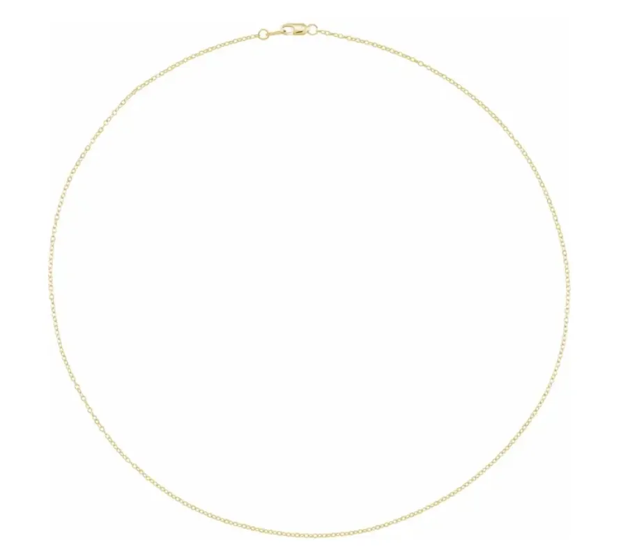 14k Yellow Gold Cable Chain