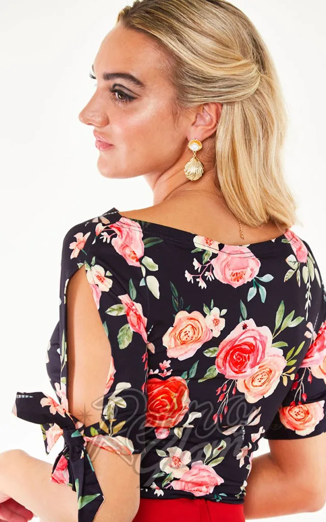 Voodoo Vixen Floral Rosalee Knit Top