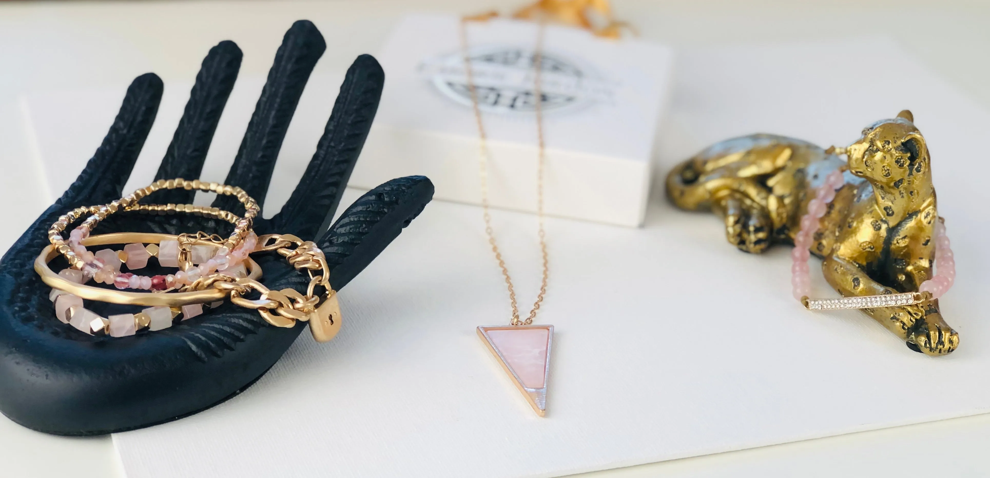 Rose Quartz Necklace in Pretty Pink