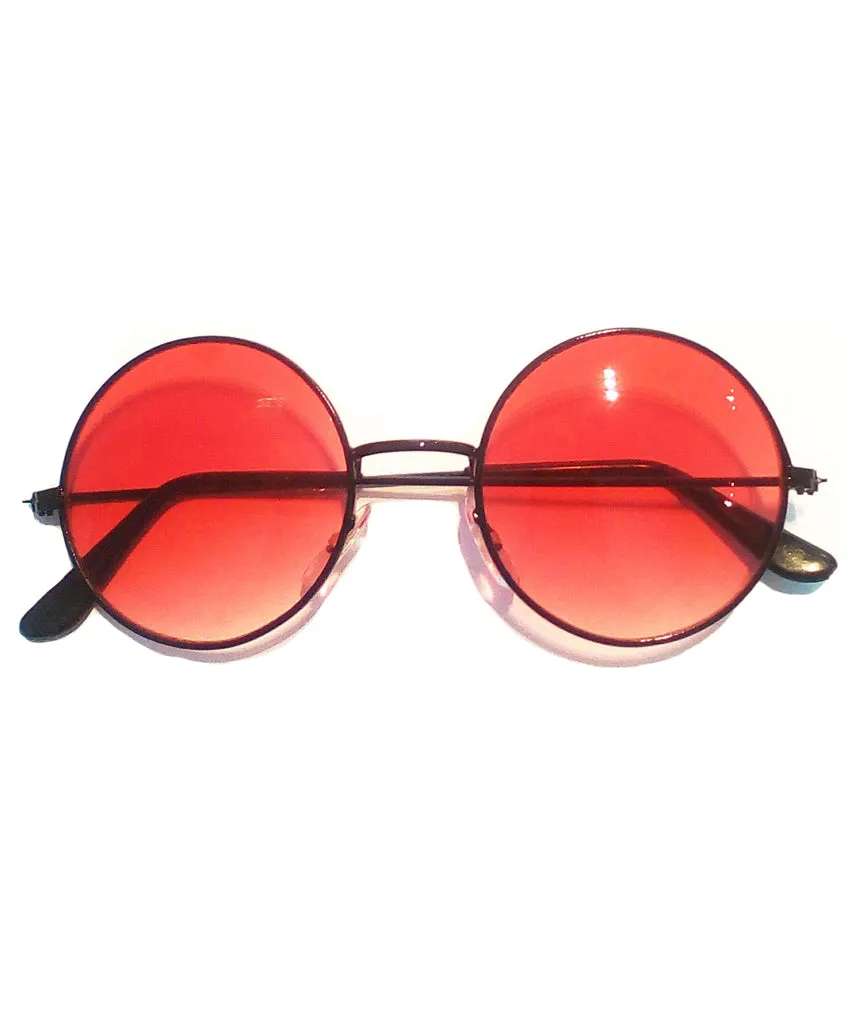 Round Sunglasses with Colored Frames