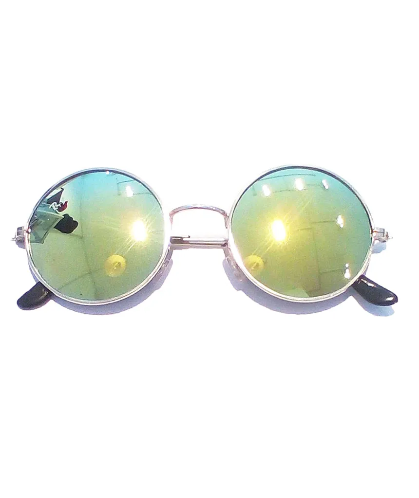 Round Sunglasses with Colored Frames