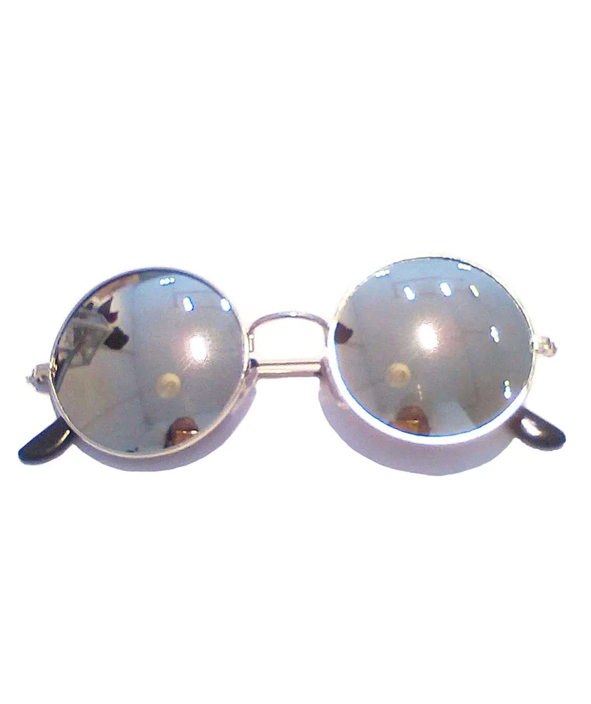 Round Sunglasses with Colored Frames