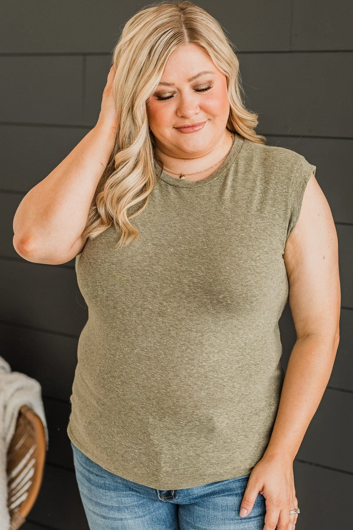 Share Your Happiness Knit Top - Olive