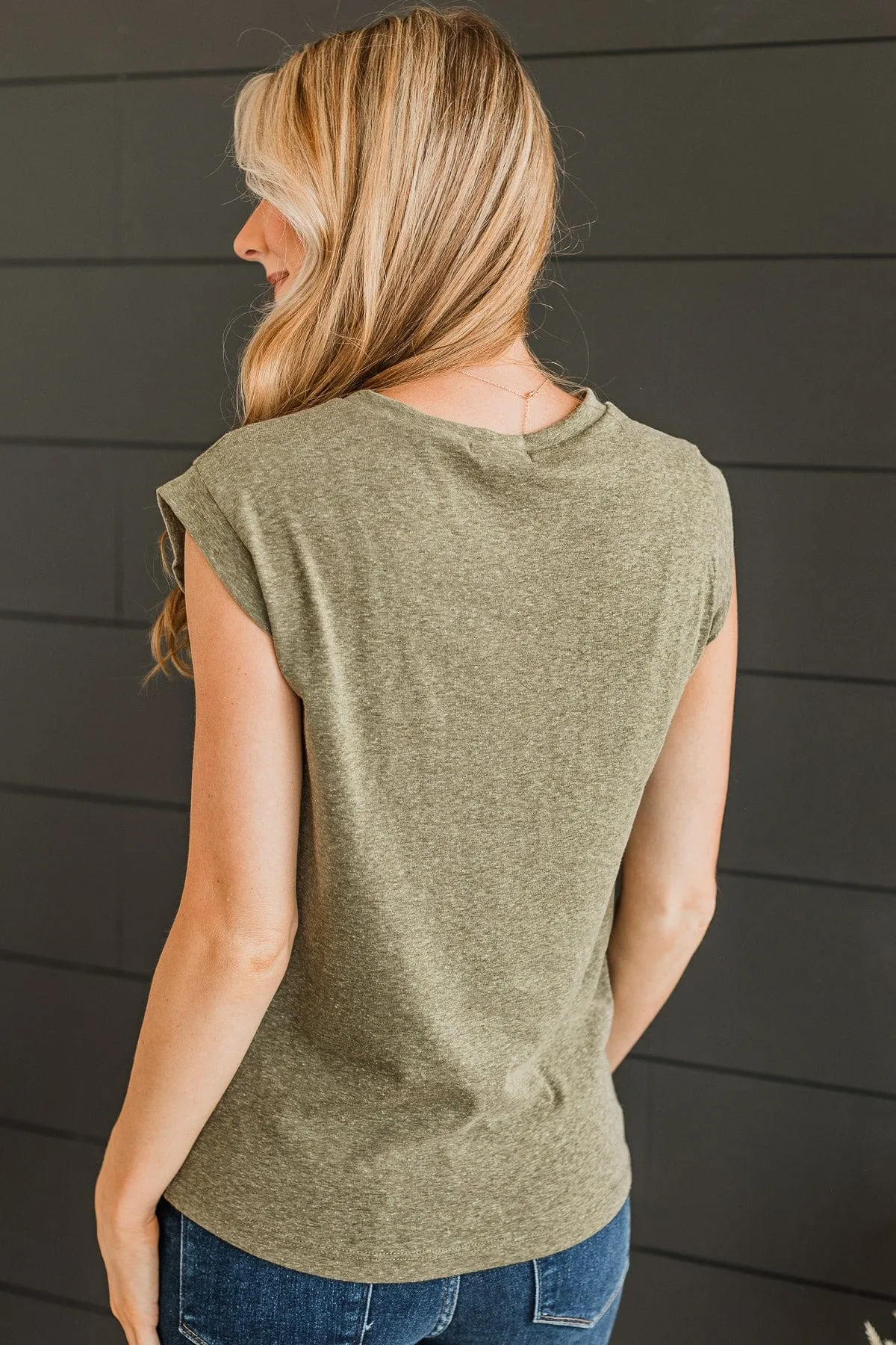 Share Your Happiness Knit Top - Olive