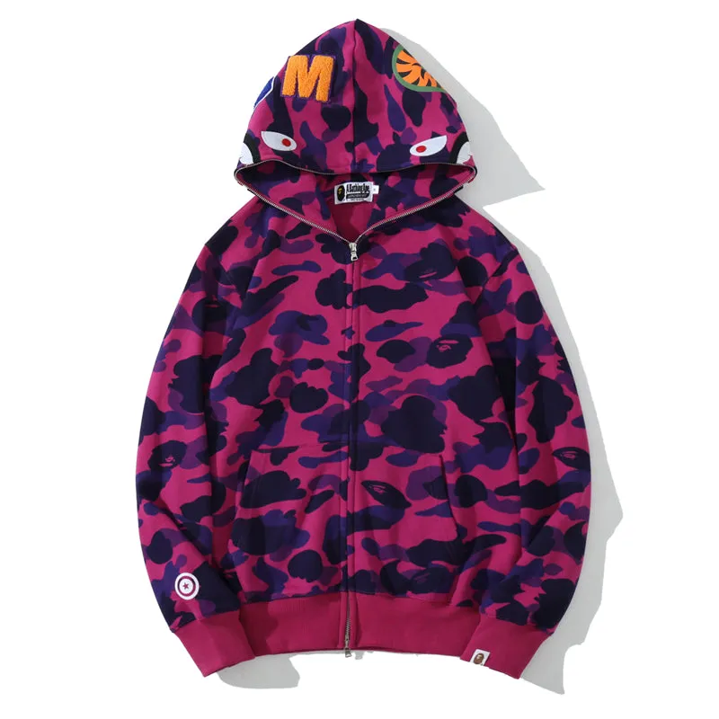 Shark Camo Zip Up from Original Edition Bathing Ape