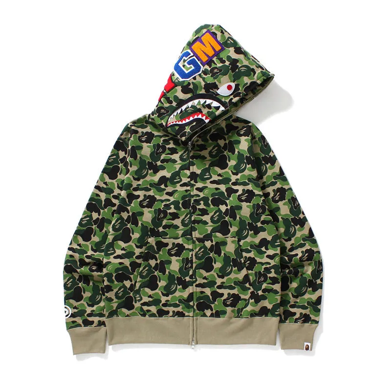 Shark Camo Zip Up from Original Edition Bathing Ape