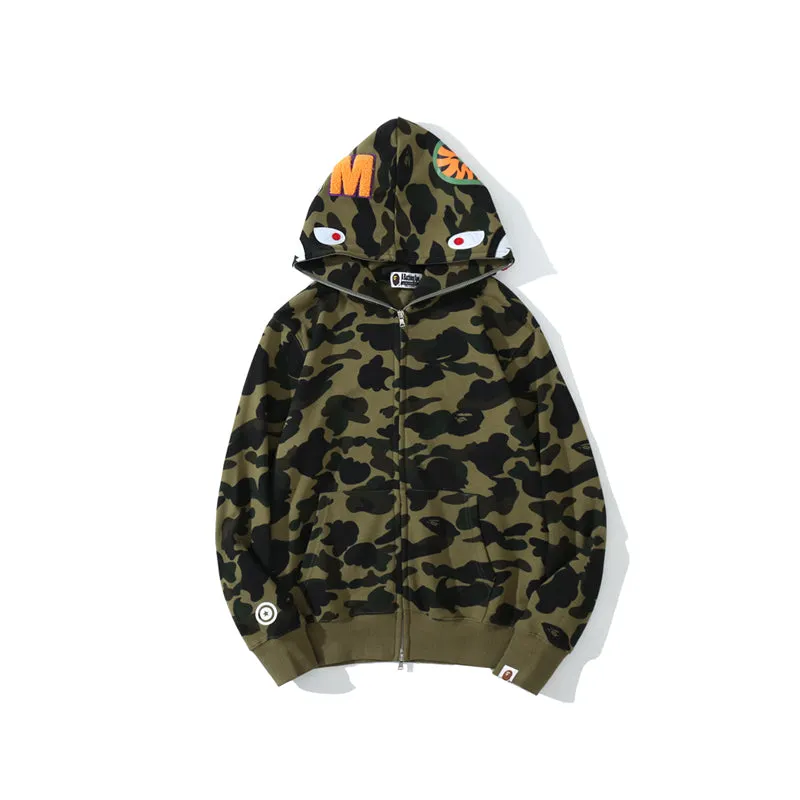 Shark Camo Zip Up from Original Edition Bathing Ape