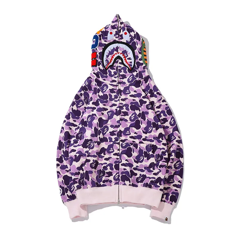 Shark Camo Zip Up from Original Edition Bathing Ape