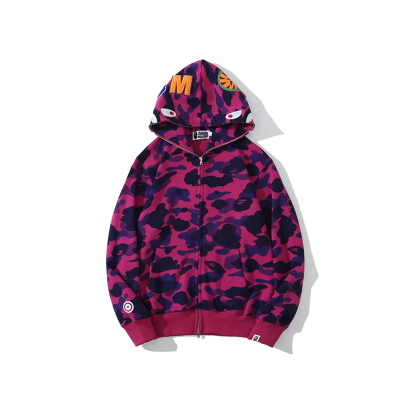 Shark Camo Zip Up from Original Edition Bathing Ape