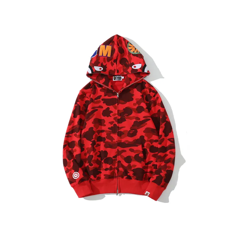 Shark Camo Zip Up from Original Edition Bathing Ape