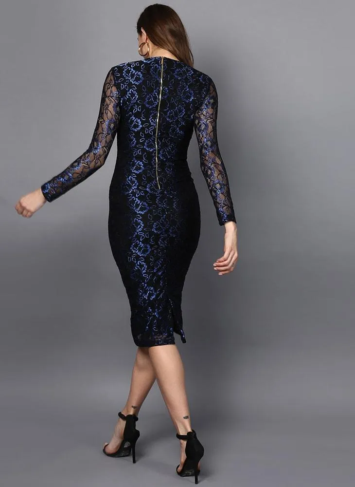 Blue Lace Bodycon