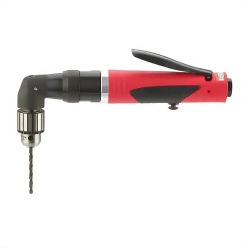 Sioux® SDR10A22N3 Signature SDR10A Right Angle Drill, 3/8 in 3-Jaw/Key Chuck, 1 hp, 90 psi, 10.2 in OAL