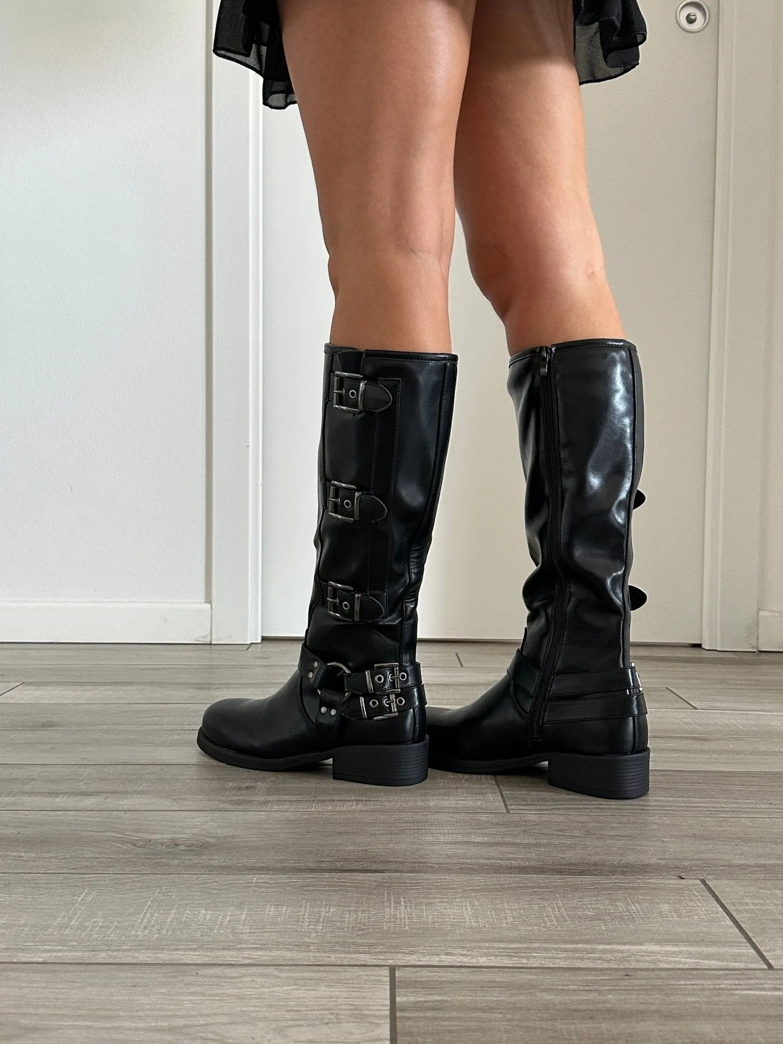 Buckle Biker Boots