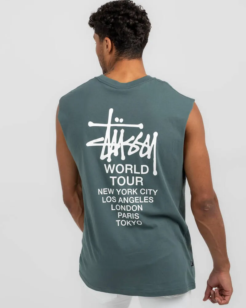 STUSSY | Street Style Cotton Skater Style Tanks