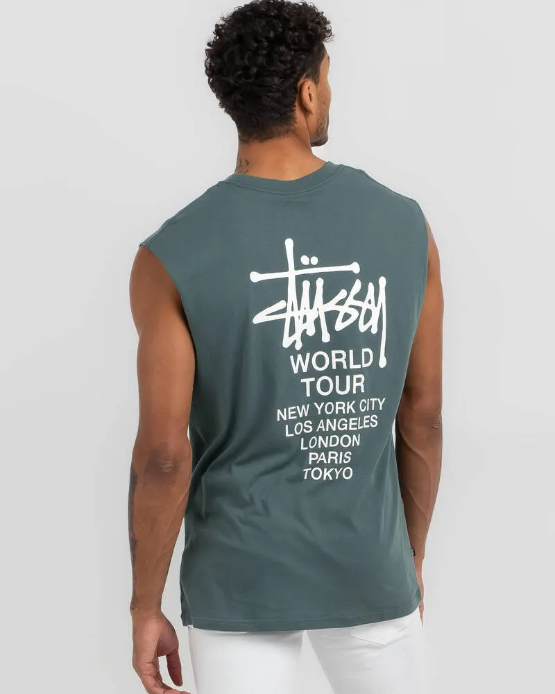 STUSSY | Street Style Cotton Skater Style Tanks