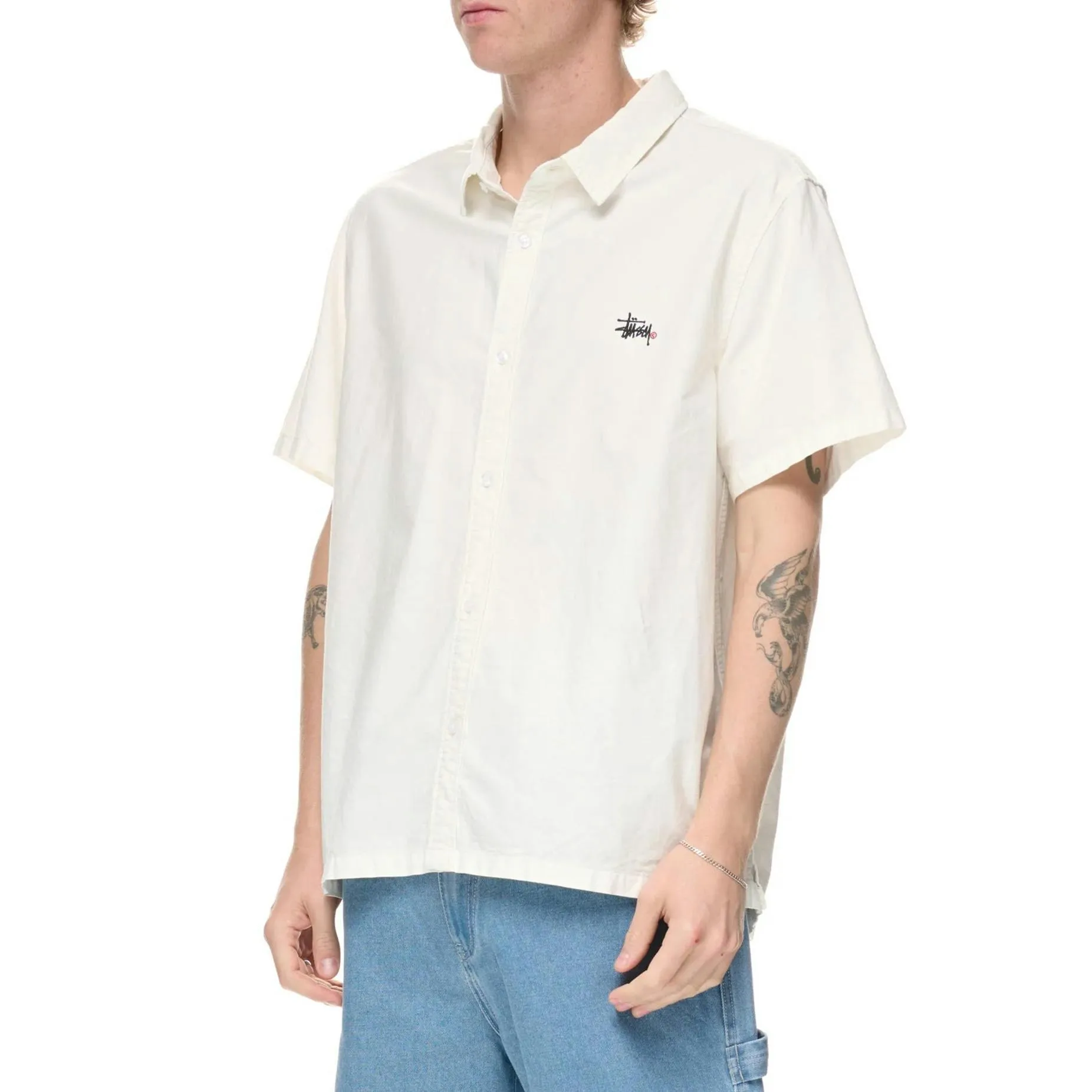 STUSSY | Unisex Street Style Cotton Short Sleeves Skater Style Shirts