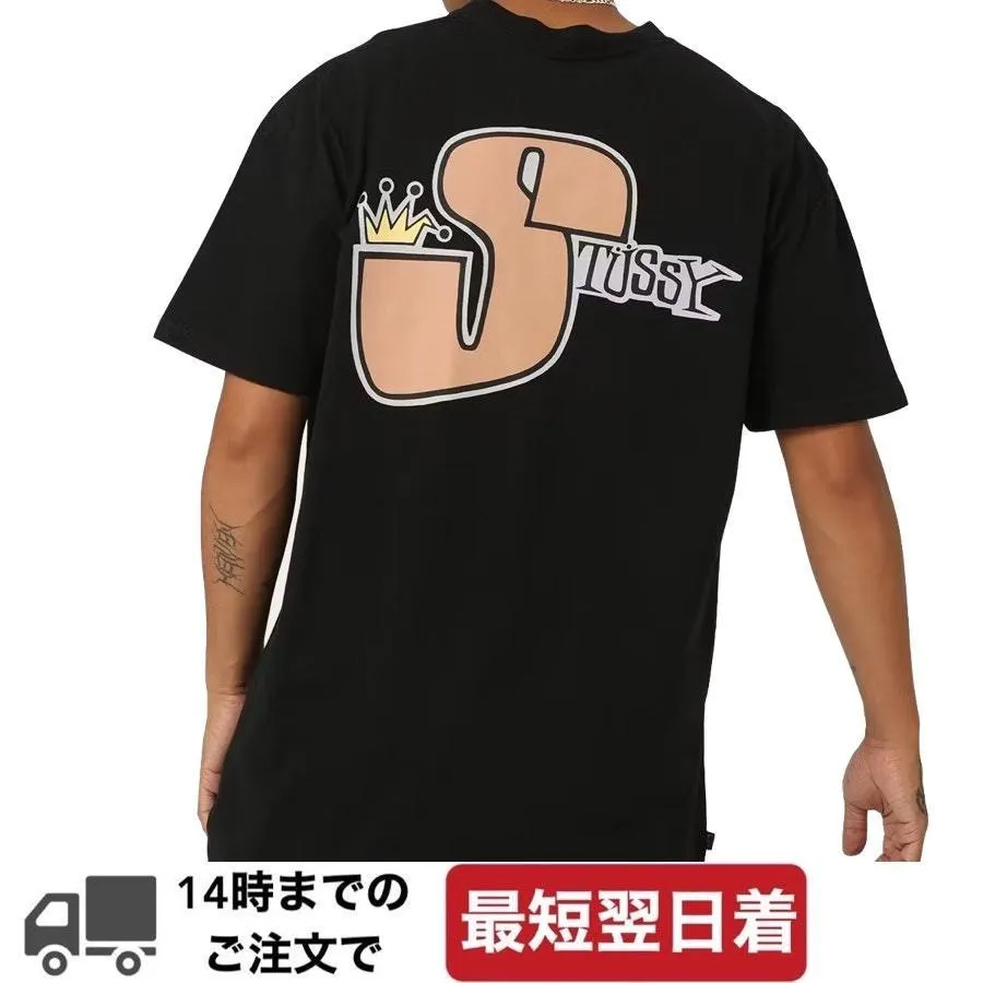 STUSSY | Street Style Plain Cotton Skater Style T-Shirts