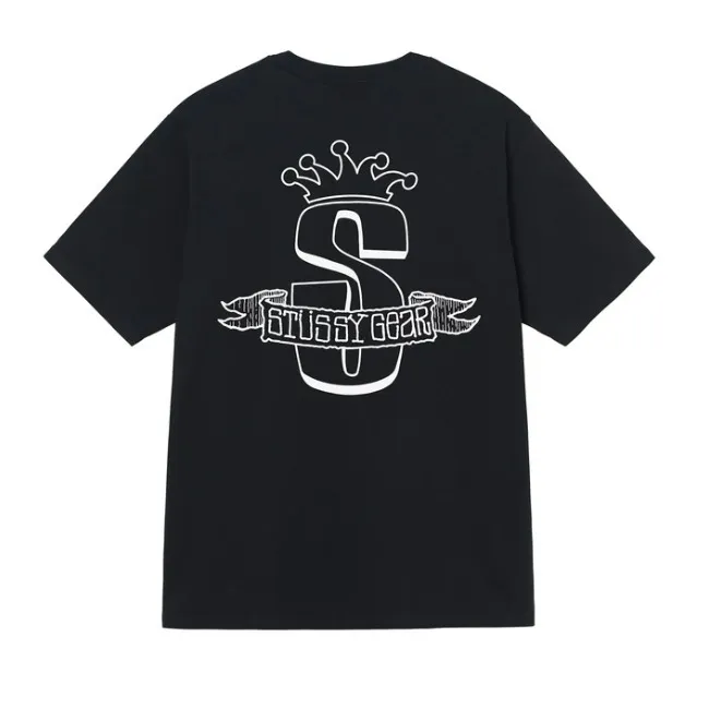 STUSSY Unisex Street Style Cotton Logo Skater Style T-Shirts