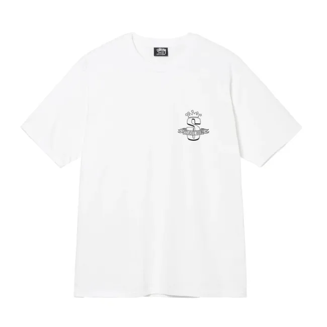 STUSSY Unisex Street Style Cotton Logo Skater Style T-Shirts