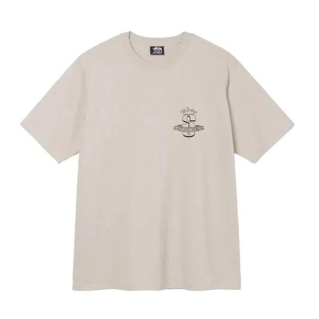 STUSSY Unisex Street Style Cotton Logo Skater Style T-Shirts