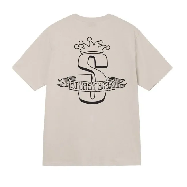 STUSSY Unisex Street Style Cotton Logo Skater Style T-Shirts