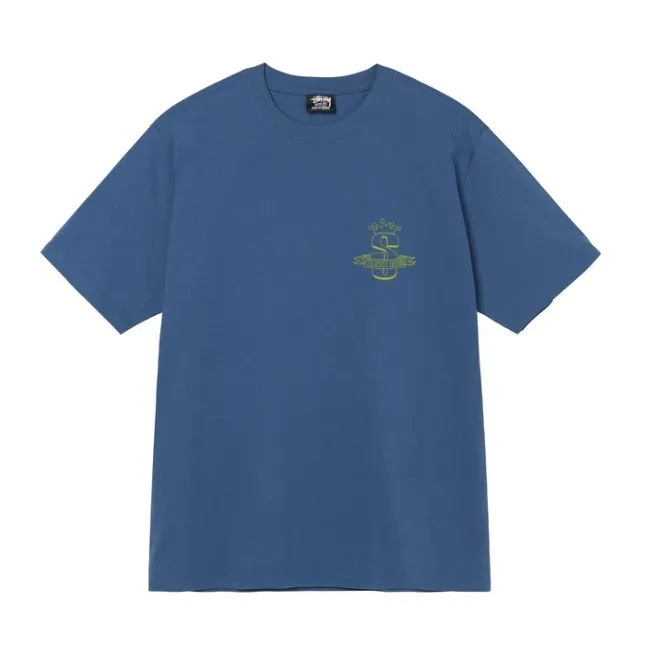 STUSSY Unisex Street Style Cotton Logo Skater Style T-Shirts