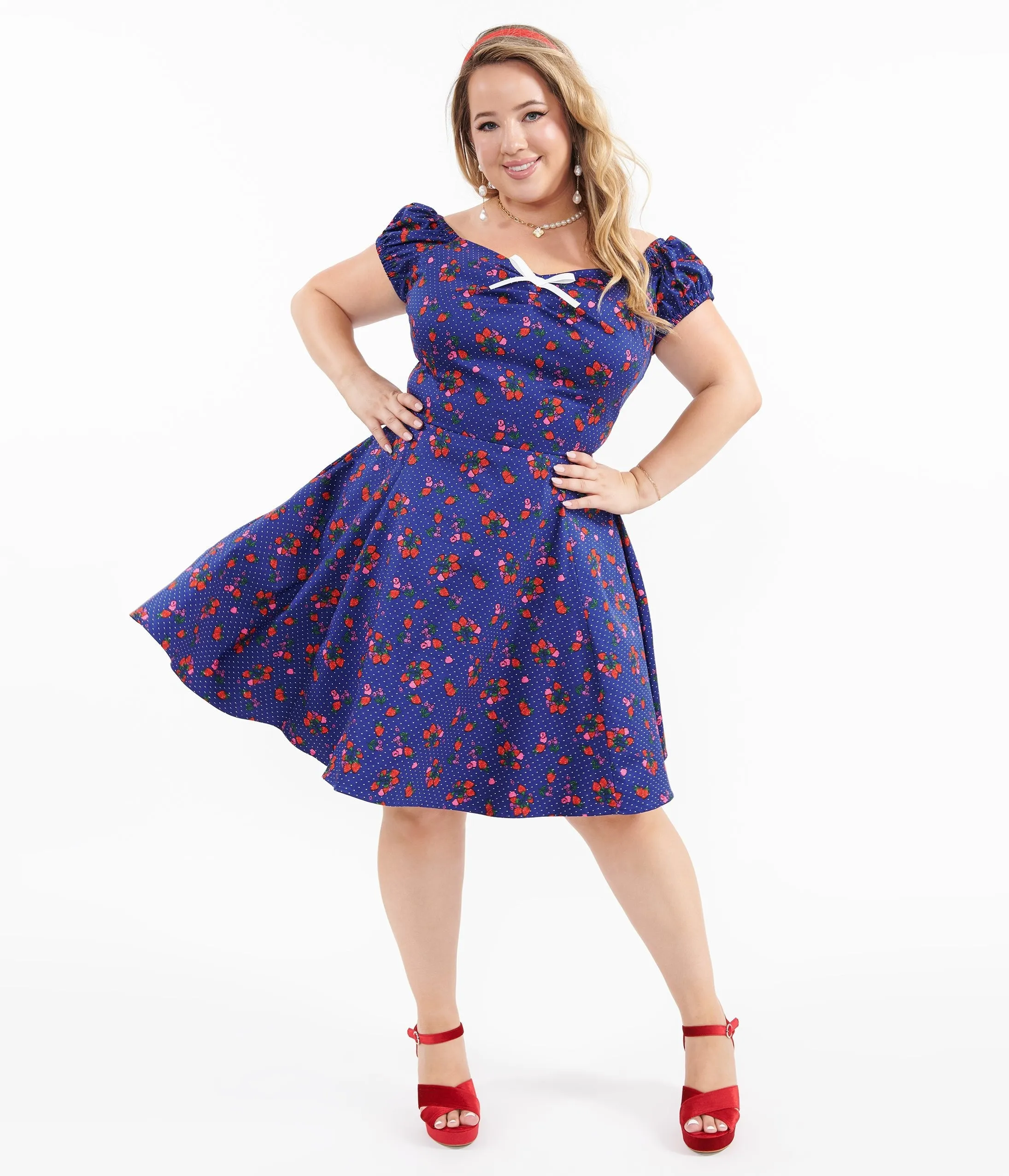 1950s Plus Size Dolores Mini Dress