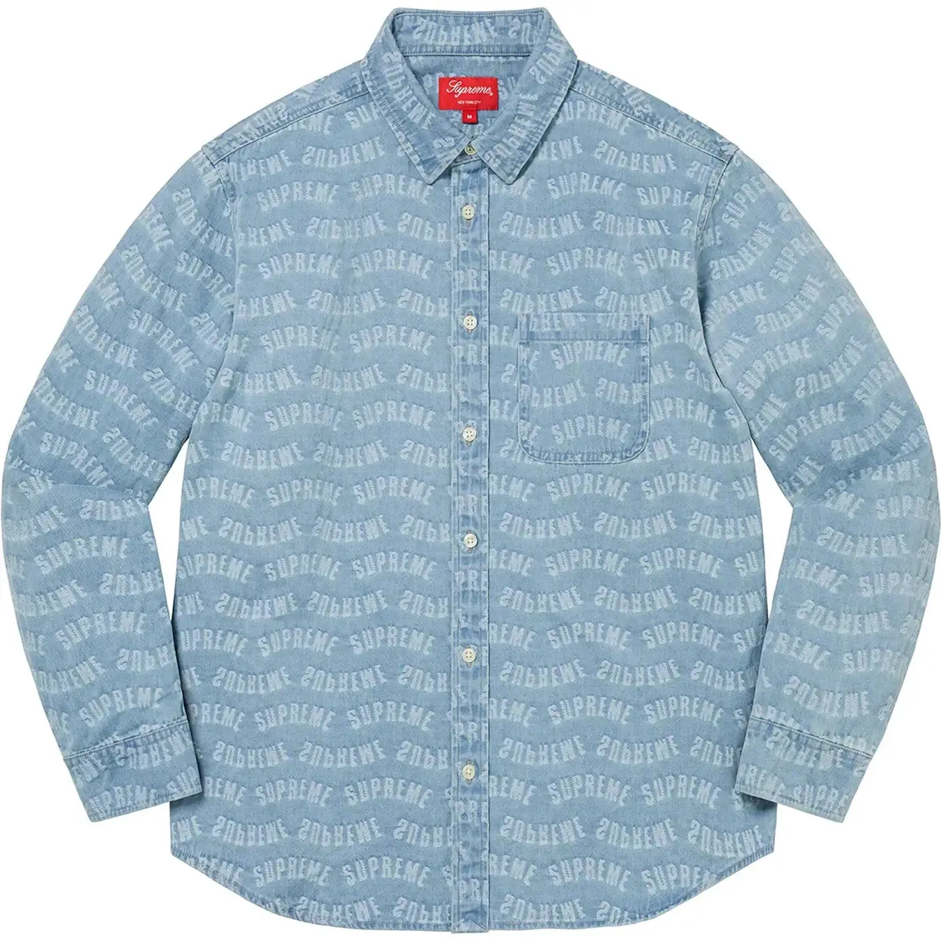 Supreme | Unisex Denim Long Sleeves Skater Style