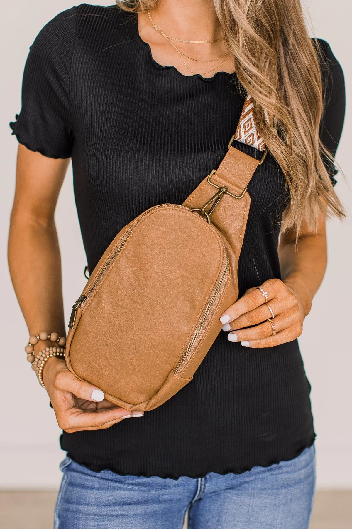 Tan Sling Bag for Busy Women