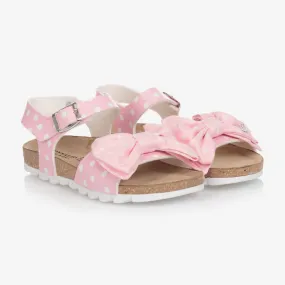 Teen Pink Bow Sandals